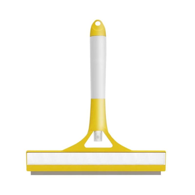 Window Cleaning Brush: 3-In-1 Multifunctional Tool - Durable Silicone Scraper, Compact Design for Effortless Grime Removal for Home Glass, Mirror And Bathroom Surfaces - Image 1