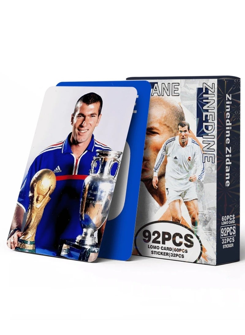 Generic Zinedine Zidane Collectible Set - 60 Cards & 32 Stickers  - Image 2