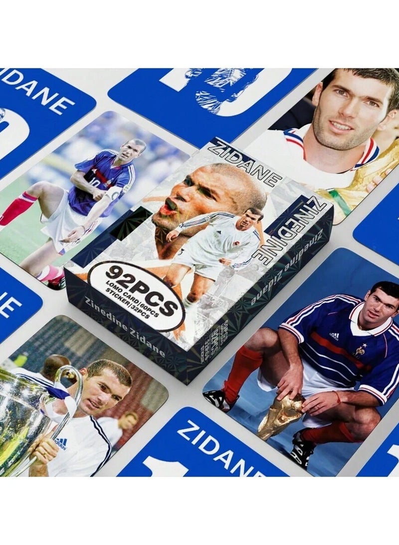 Generic Zinedine Zidane Collectible Set - 60 Cards & 32 Stickers  - Image 1