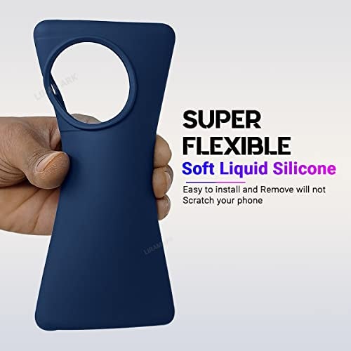 LIRAMARK Liquid Silicone Soft Back Cover Case for OnePlus 11 5G / 1+11 5G (Midnight Blue) - Image 4