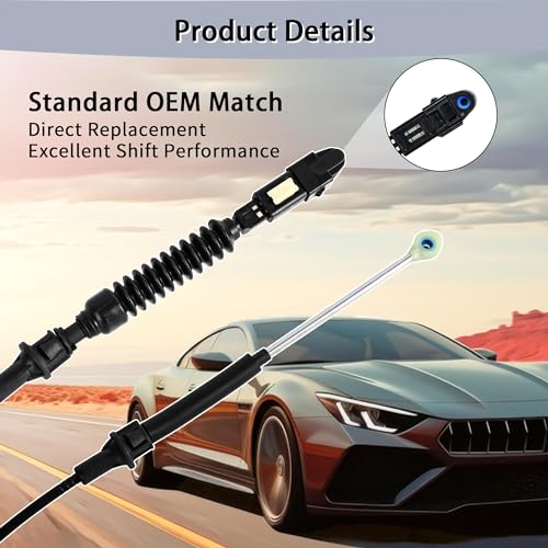 OCEANJDMYC Automatic Transmission Shift Control Cable Replace 15037353 905-605, Gear Shifter Cable Compatible with Chevrolet Chevy C1500 C2500 C3500 GMC Yukon - Image 4