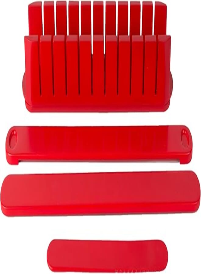 Architec 38 x 7.5 x 10 cm Stackable Appertiser, Set of 1, Red