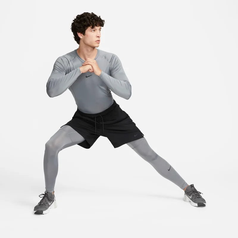 Nike Grey Men's Pro Dri-FIT Training Tights for Men | Best Price UAE