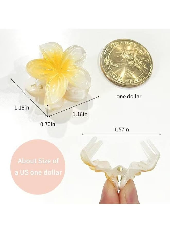 مشابك شعر صغيرة على شكل زهرة، 12 قطعة، مقاس 1.18 بوصة، مشابك صغيرة لطيفة للنساء والفتيات، تثبيت قوي للشعر الكثيف والرفيع، 6 ألوان - Image 4