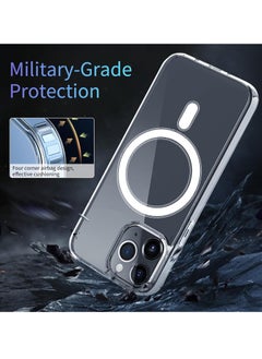 Magnetic Clear for iPhone 11 Pro  Case, [Compatible with Magsafe] [Wireless Charging] Shockproof Anti-Yellow and Military Drop Protection, Slim Phone Case for iPhone 11 Pro -Clear - pzsku/ZC153F11450FDC5E21A66Z/45/_/1722372498/7232994c-4076-4a48-8f43-6a9d2842c54f