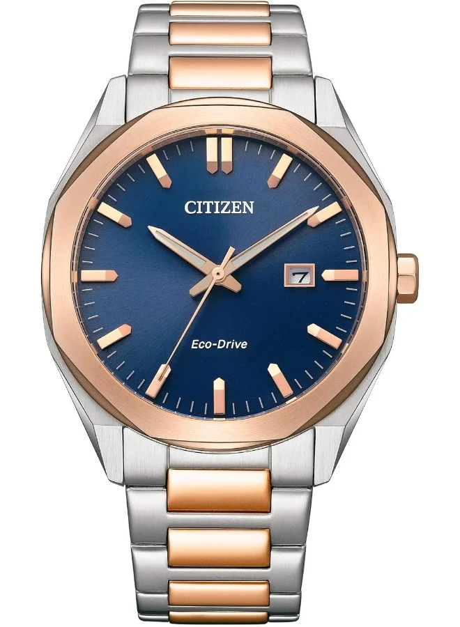 CITIZEN CITIZEN Stainless Steel Analog Blue Dial Men Watch-Bm7606-84L, Multi-Color Band