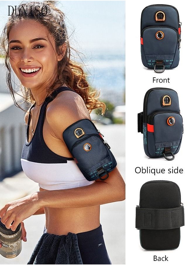 DUNISO - Sport Arm Bag Running Bag Multifunctional Phone Bag With Charging Port Durable Waterproof Riding Bag Cellphone Armbands Wrist Bag For Running Hiking Outdoor Sports - Image 1