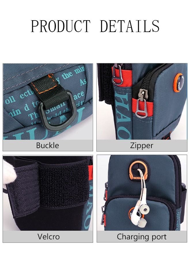 DUNISO - Sport Arm Bag Running Bag Multifunctional Phone Bag With Charging Port Durable Waterproof Riding Bag Cellphone Armbands Wrist Bag For Running Hiking Outdoor Sports - Image 1