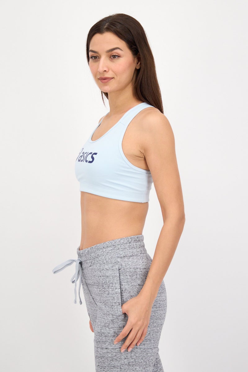 asics Women Sportswear Fit Padded Running Sport Bra, Blue - Image 2