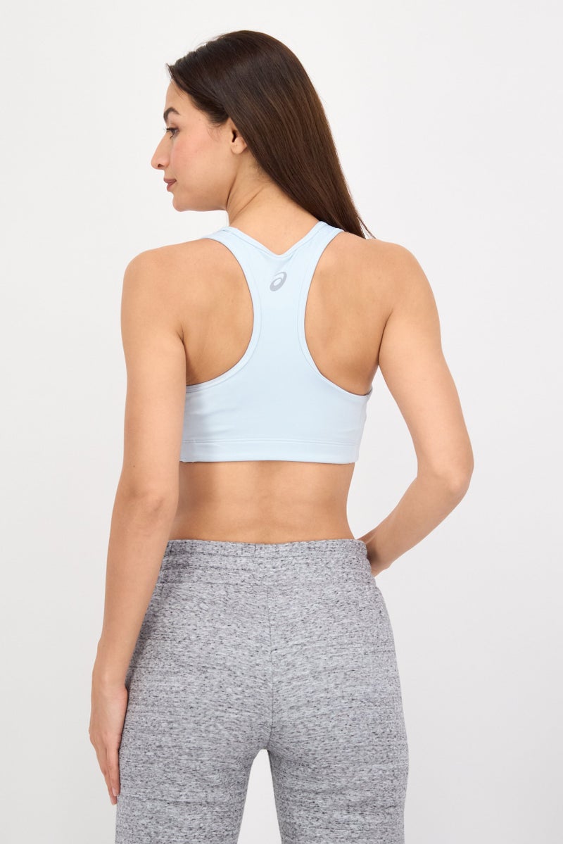 asics Women Sportswear Fit Padded Running Sport Bra, Blue - Image 3