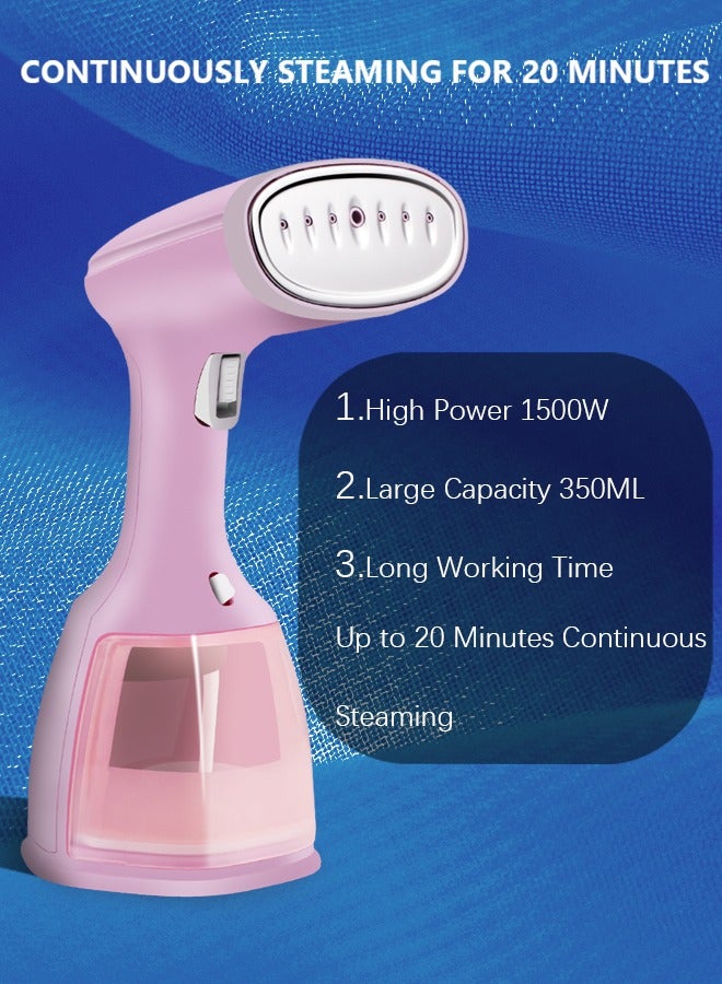 Captaintech 1500W Detachable 350ml Water Tank-Mini Travel Iron Steam-15s Fast Heating Portable Clothes Steamer Iron-Portable Fabric Steam Iron Auto Shut Off And Leak Proof-Fast Heating Wrinkle Remover - Image 4