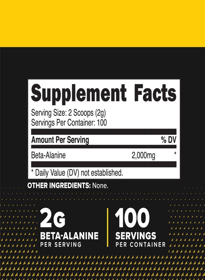 Primaforce Beta Alanine Powder, Unflavored, 200 Grams - Gluten Free, Non-GMO Supplement for Men and Women - Image 2