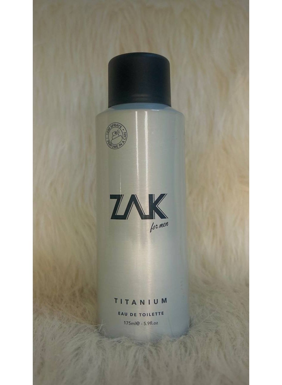 Zak Eau de Toilette Titanium For Men 175 Ml (Packaging may vary)