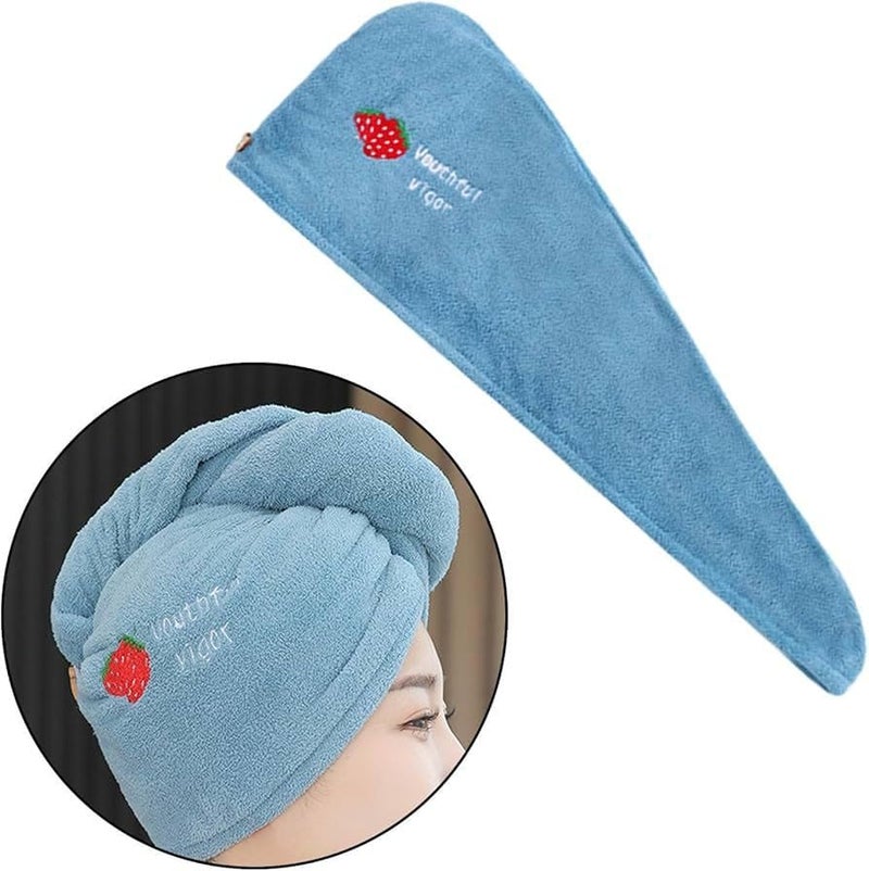 Reexplore Super Absorber Microfibre Hair Drying Towel for Women Hair Wrap Turban for Wet Hairs Lightweight & Soft Head Towel (Turquoise) - Image 5