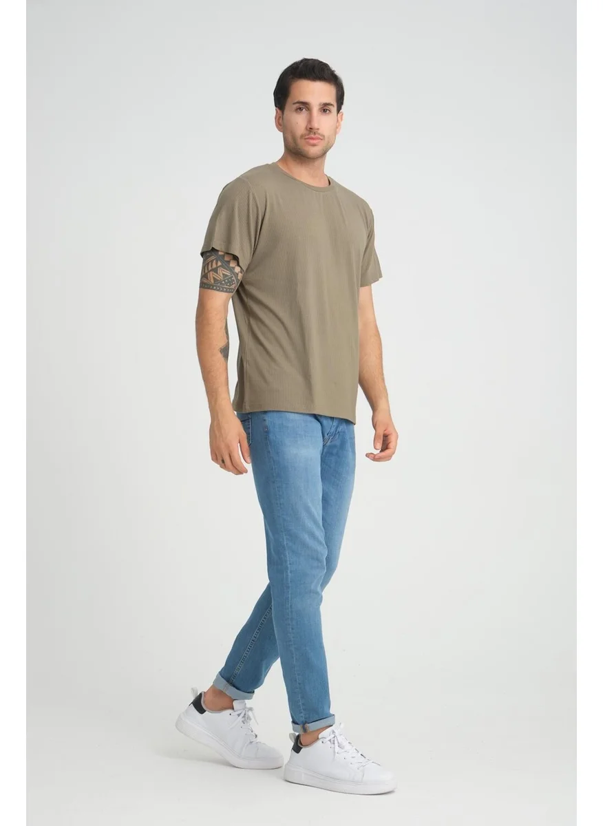 Alexander Gardi Crew Neck Ribbed Regular Fit T-Shirt (E24-083 00)