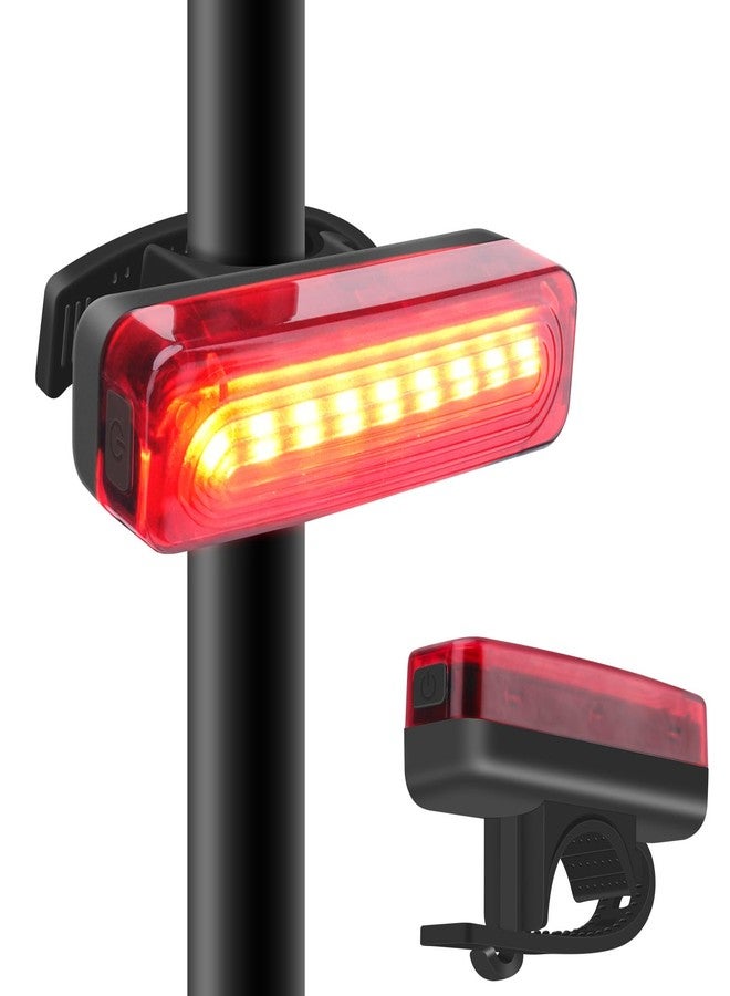 BORUIT Bike Lights for Night Riding,USB Rechargeable Bike Tail Light IP65 Waterproof 1200mah Bicycle Rear Light Easy to Install Road Mountain City Commuting Adventure Cycling Safety Flash 5 Modes - Image 1