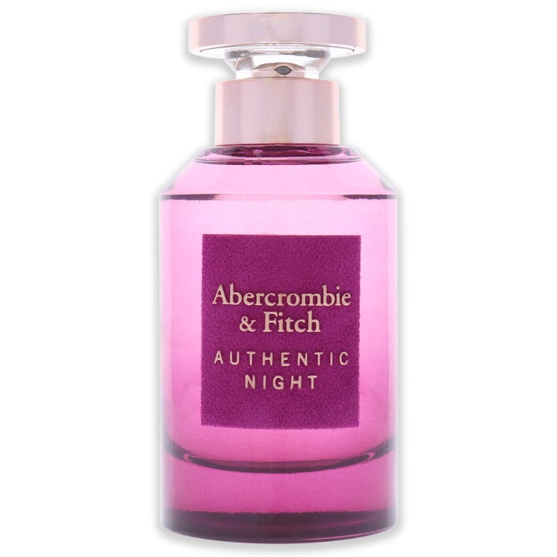 Abercrombie & Fitch Authentic Night Women 3.4 oz EDP Spray - Image 2
