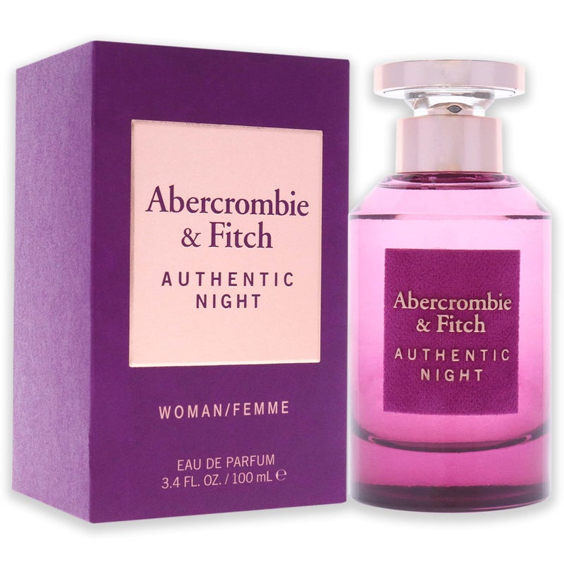 Abercrombie & Fitch Authentic Night Women 3.4 oz EDP Spray - Image 3
