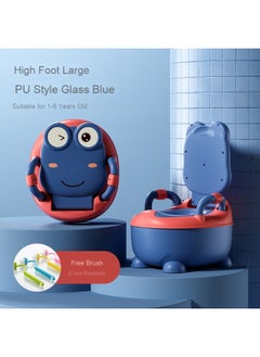 【High-heeled Thickened PU Style】Glaze Blue