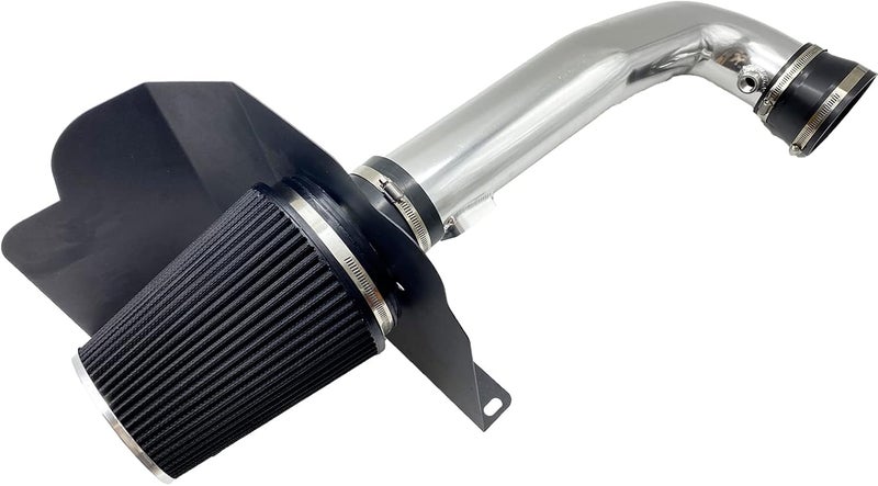 MOOSUN Cold Air Intake Kit W/Filter High Performance for 2014-2020 Chevy/GMC/Cadillac (Silverado 1500, Suburban, Tahoe, Sierra 1500, Yukon, Yukon Denali, Escalade) V8 5.3L 6.2L (Silver & Black) - Image 1