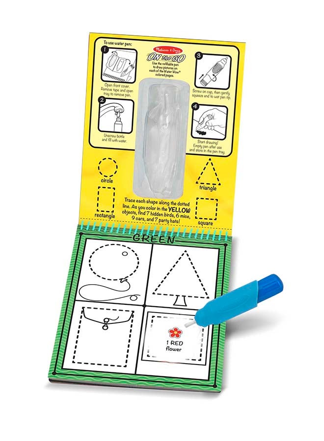 Melissa & Doug على الطريق واو! وسادة تلوين قابلة لإعادة الاستخدام تكشف عن الألوان والأشكال ، متعددة الألوان - Image 3