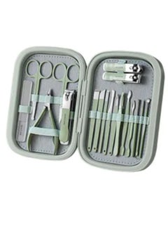Gasin 18-Piece Professional Pedicure And Nail Clipper Manicure Tool- German quality- Kit Green  - Image 2
