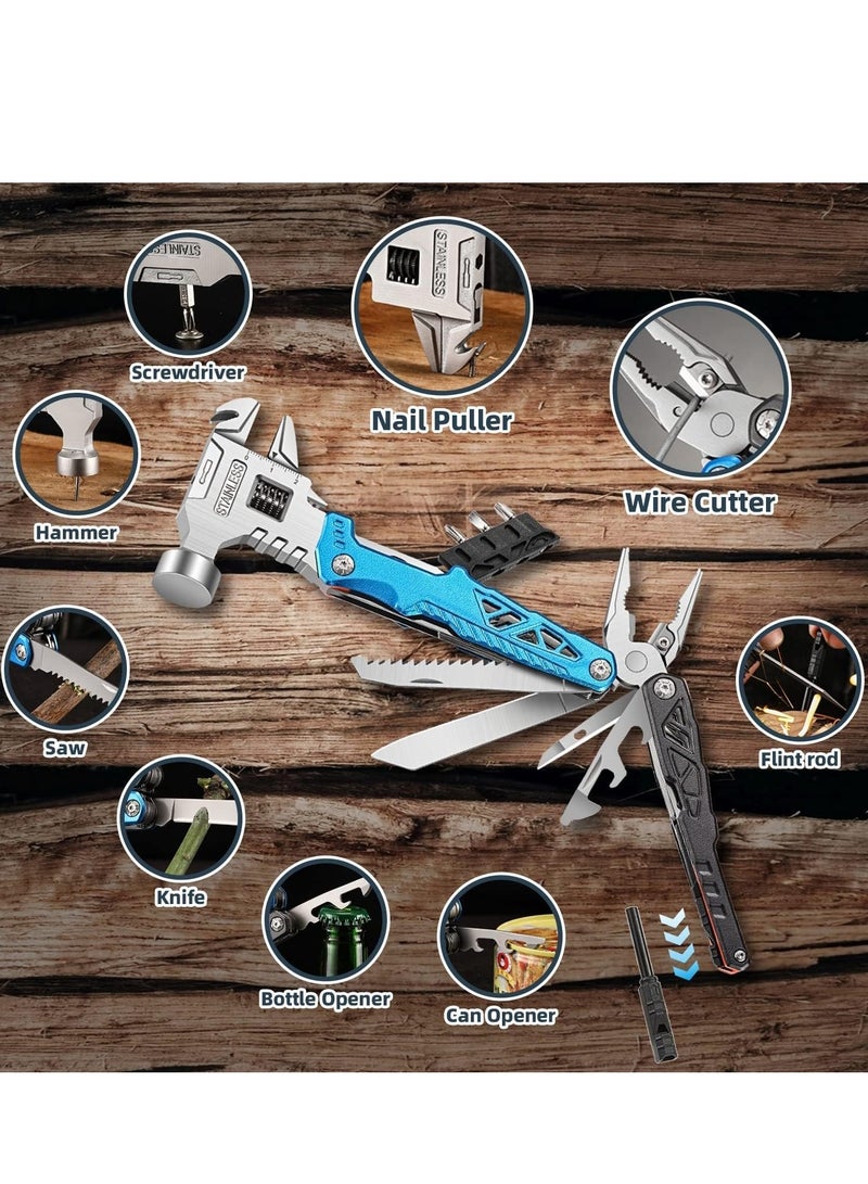 سمارتكس أداة متعددة الاستخدامات 18 في 1، كماشة احترافية متعددة الاستخدامات من الفولاذ المقاوم للصدأ مع شفرات من سبائك الفولاذ قابلة للاستبدال، وقواطع أسلاك، وفتاحة زجاجات، وغلاف من النايلون، تُستخدم للبقاء على قيد الحياة والتخييم والصيد والمشي لمسافات طويلة - Image 3