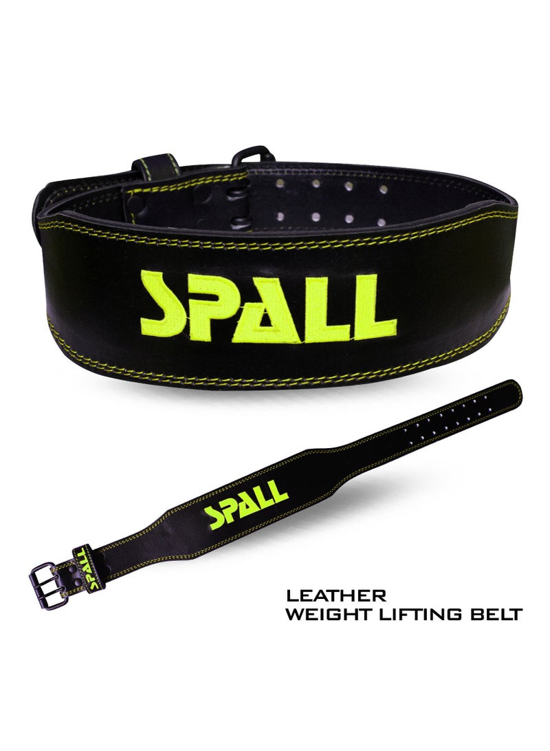 سبال حزام جلد لرفع الأثقال قابل للتعديل 6 بوصة المنزل الجسم الخصر قوة تدريب القرفصاء الصالة الرياضية تجريب اللياقة البدنية معدات رفع الأثقال - Image 1