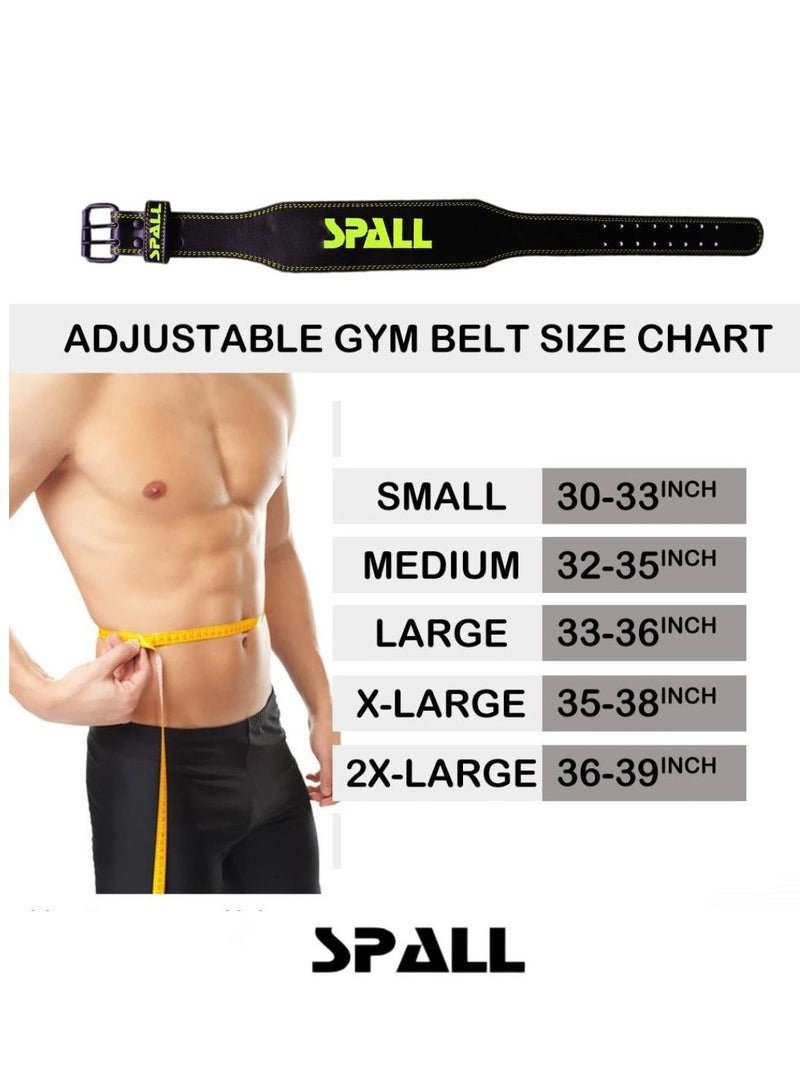 سبال حزام جلد لرفع الأثقال قابل للتعديل 6 بوصة المنزل الجسم الخصر قوة تدريب القرفصاء الصالة الرياضية تجريب اللياقة البدنية معدات رفع الأثقال - Image 3