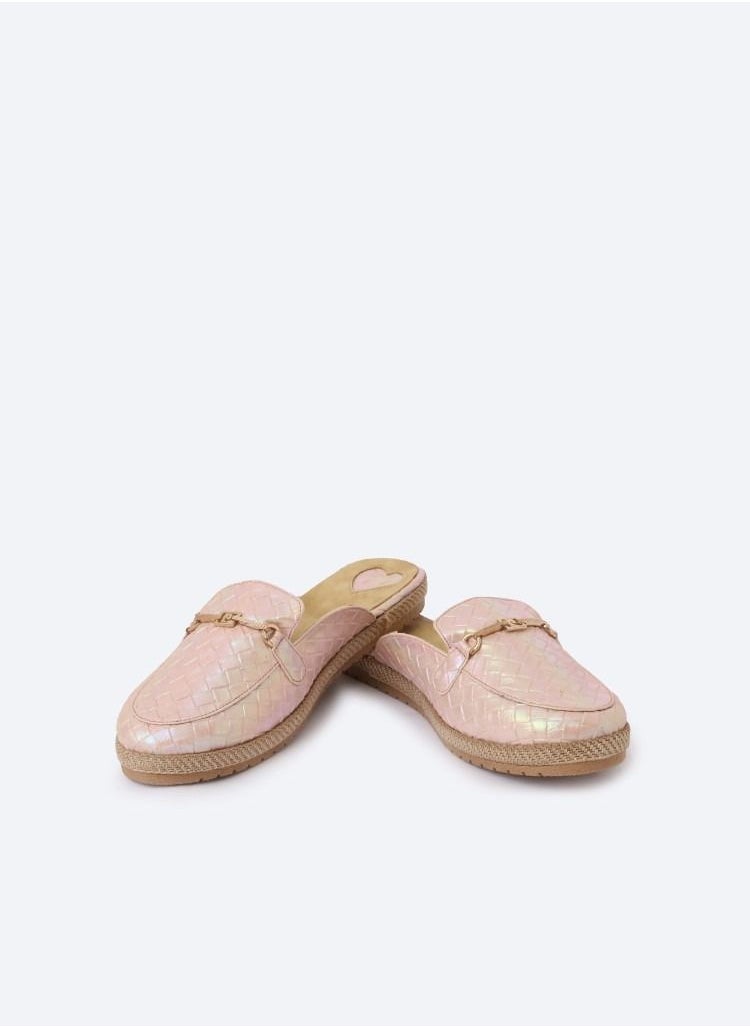 Zahwa Slipper Circled  Accessories Leather Flat  - Image 2