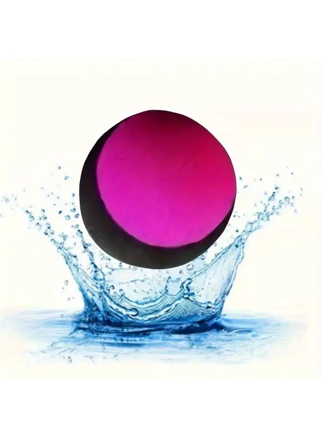 Rose Red Durable Water Float Elastic Beach Ball for Pool Beach Outdoor - Image 5