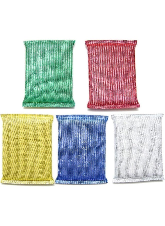 SAQOWARE Alsaqer Cleaning Wool Sponge 4-Pieces Set for Dishwash and Surfaces, Assorted - Image 3