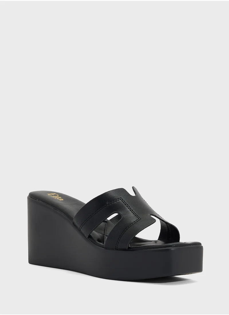 ايلا H Mule Wedge Sandal