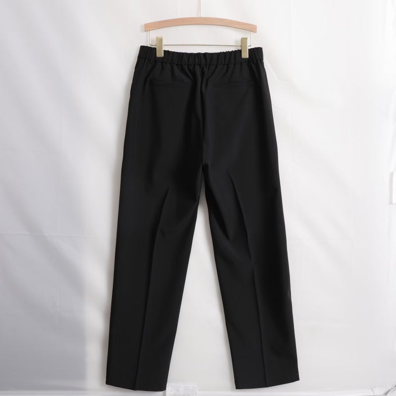 2024 Front Slit Mop Pants Draping Youth Loose Casual Pants Straight Small Suit Pants - Image 4
