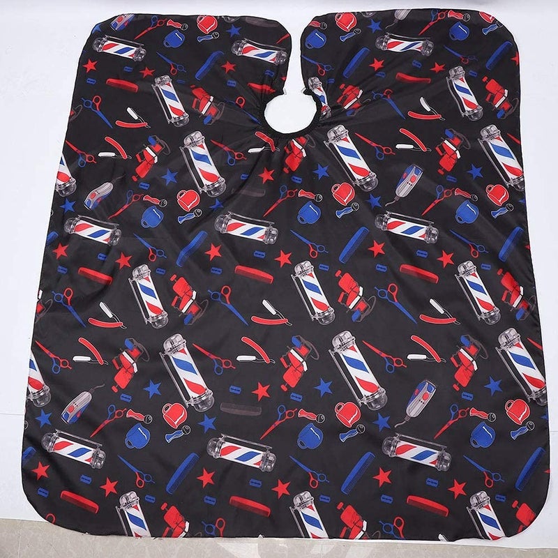 woobles Barber Cape, Hair Capes Hair Cutting Cape Haircut Cape Cover Hair Styling Cape Adjustable Hairdressing Salon Cape for Stylists and Barbers 160x140cm(1#) - Image 5