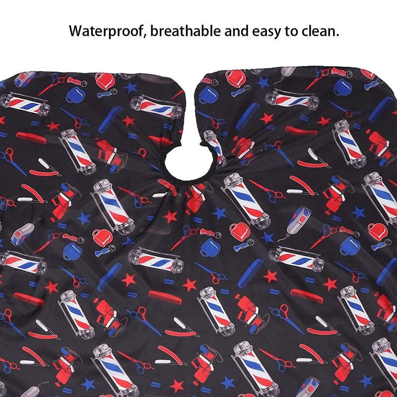 woobles Barber Cape, Hair Capes Hair Cutting Cape Haircut Cape Cover Hair Styling Cape Adjustable Hairdressing Salon Cape for Stylists and Barbers 160x140cm(1#) - Image 3