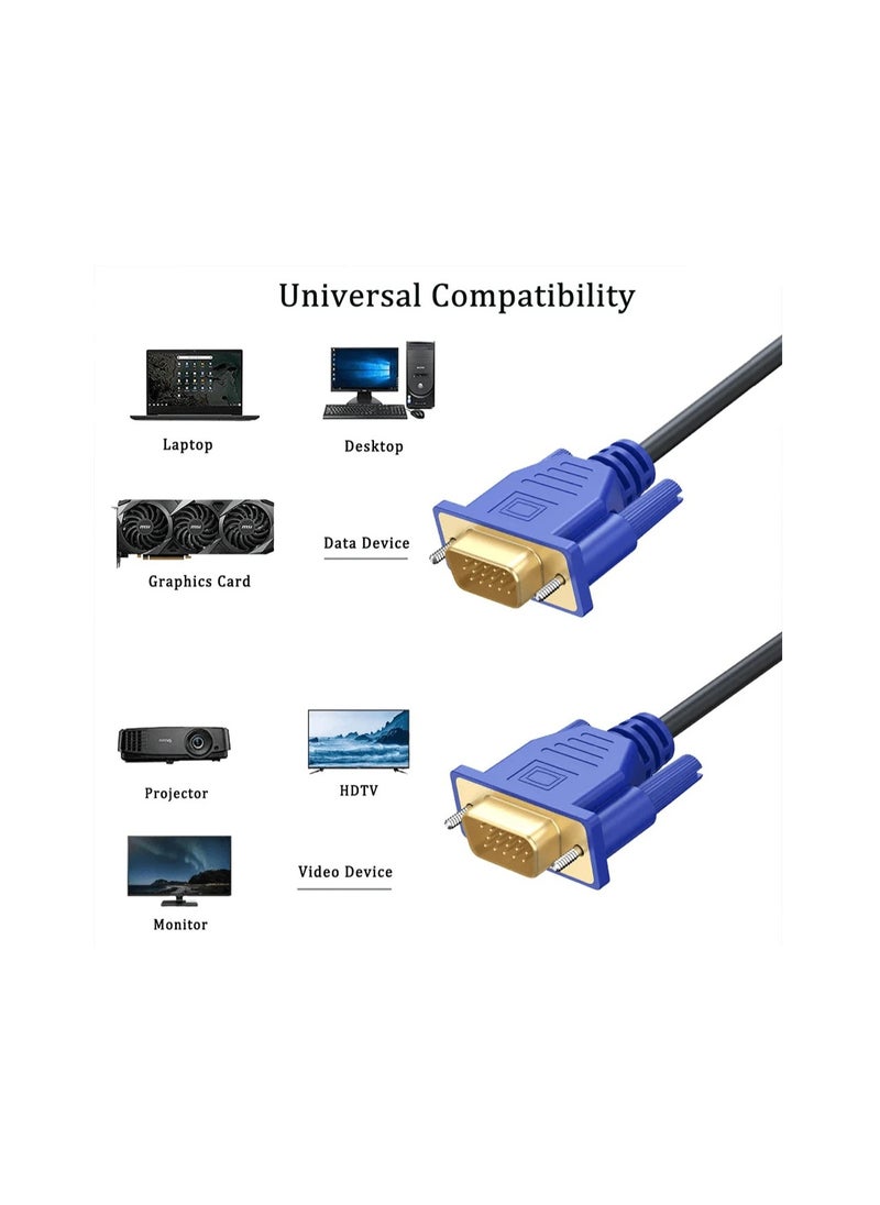 Lava - LAVA VGA cable 10.0 meters long, for monitors with a filter to ensure a clear and high-quality image without any distortion. - Image 1