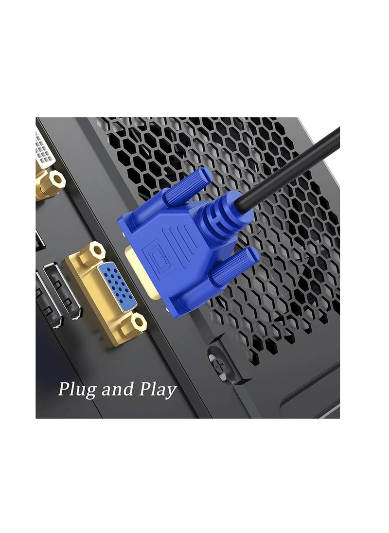Lava - LAVA VGA cable 10.0 meters long, for monitors with a filter to ensure a clear and high-quality image without any distortion. - Image 1