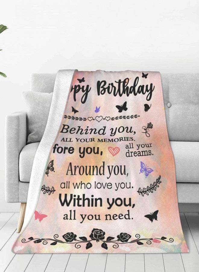 COMFAR Happy Birthday Gifts for Her, Unique Women's Birthday Decorations - Cool Friendship Gifts 40"x 50" - Image 2