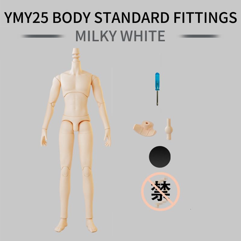 XiDonDon YMY23 YMY25 Male Body for Jointed SD BJD Doll ob22ob24 GSC Replacement Body Dolls Accessories 25 White - Image 4