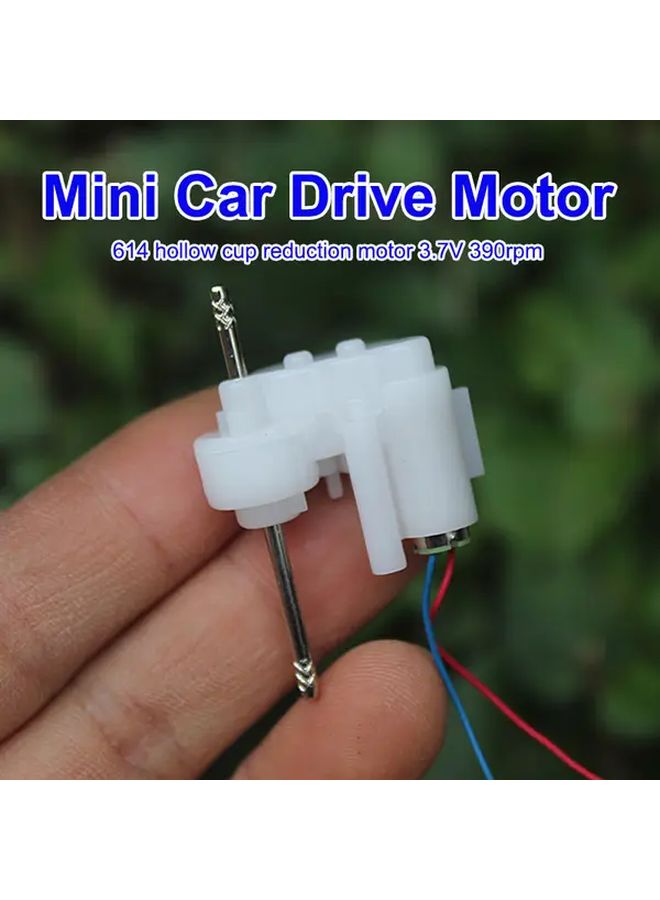 Mini 614 Coreless Gear Motor DC 3.7V 390RPM Dual Shaft Micro Gearbox for DIY Robotics Projects 1pc - Image 1