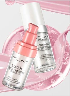 TLM TLM Colour Changing Foundation for Different Skin Tone，TLM Concealer Cover Cream，BB Cream Makeup Moisturizing Fluid ， All Day Flawless Color Changing Blush, Temperature Changing Liquid Blush ﻿  - Image 3