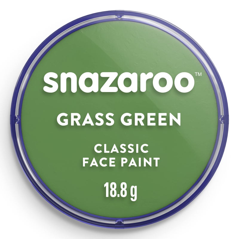 Snazaroo Classic Face and Body Paint, 18.8g (0.66-oz) Pot, Grass Green - Image 1