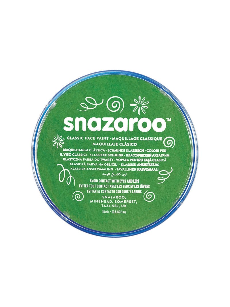 Snazaroo Classic Face and Body Paint, 18.8g (0.66-oz) Pot, Grass Green - Image 3