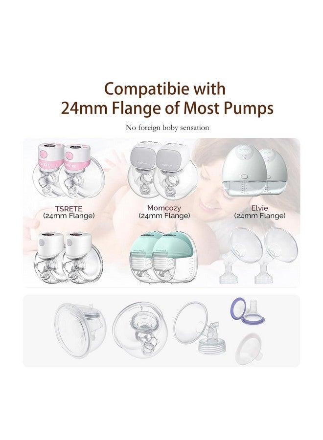 Hranio 15mm Flange Insert 6PC, Compatible with 15mm Flange Spectra/Flange Inserts for Spectra/Momcozy Flange Inserts/Momcozy Wearable Breast Pump Flange Insert/Flange Inserts for Medela Pump/Willow/TSRETE - Image 3