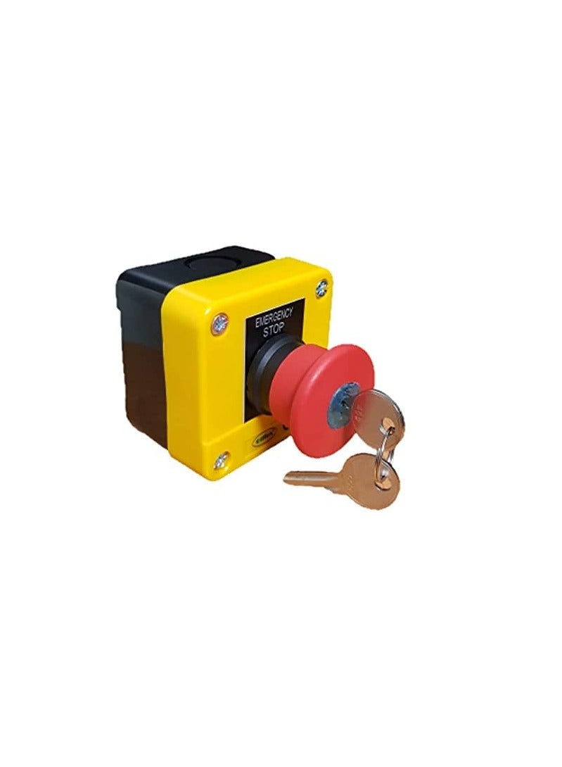 Emergency Stop Push Button Switch Panic Switch with Keys  - Image 1