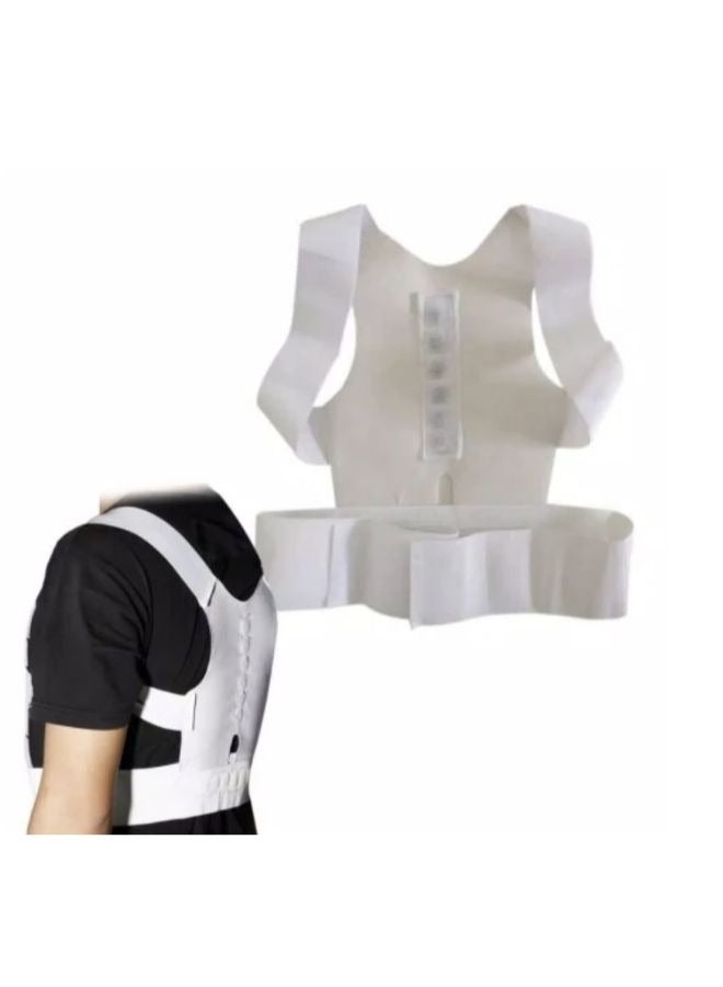 EasyLife Magnetic Therapy Posture Corrector Support Shoulder Back Belt for Men and Women Suspenders and Support Straps Shoulder Posture XL - Image 1