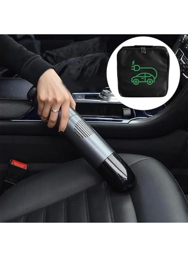 Waterproof EV Charger Cable Handled Bag | EV Extension Cords Trunk Organization Pocket,EV Charging Cable Bag,Zipper Closure Automotive Interior Storage Pouch for Car Air Pump  - Image 2