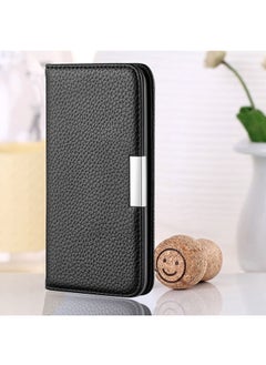 Case Cover For Xiaomi Redmi Note 6 Pro Litchi Texture Horizontal Flip Leather Case with Holder & Card Slots Black