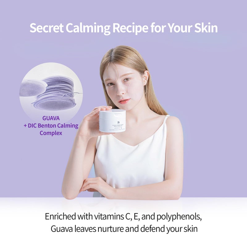 BENTON Guava 70 Skin Toner Face Mask Pad Moisturizer Hyaluronic Acid Soothing Calming Relief Pore Care for Dry Sensitive, All Skin Types Dewy Luminous Skin, Non-Drying Toner Pads, Korean Skin Care - Image 2